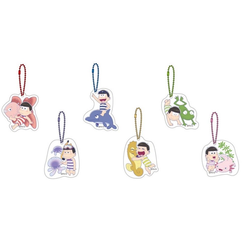Osomatsu-san: Acrylic Keychain Collection Suisei: 1Box (6pcs)