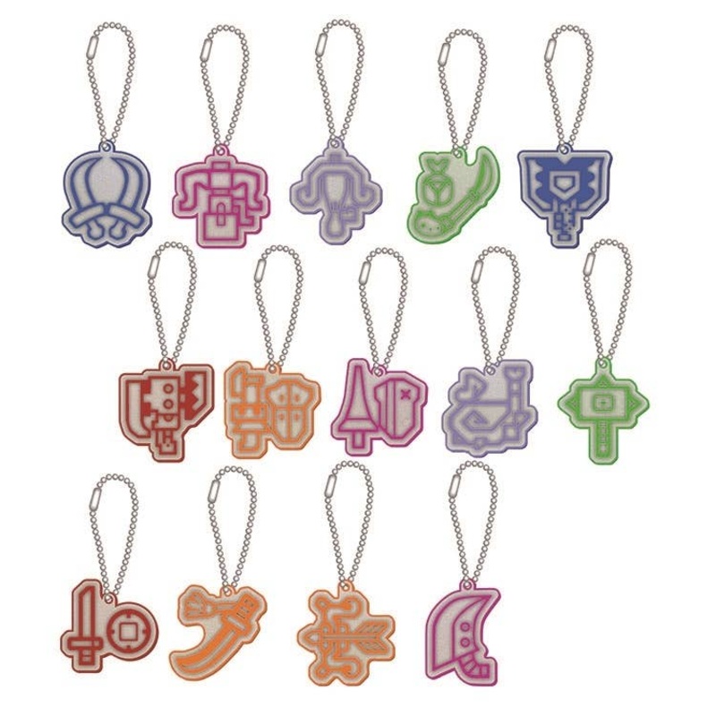 Monster Hunter Weapon Icon Reflector Mascot Collection 1Box 14pcs