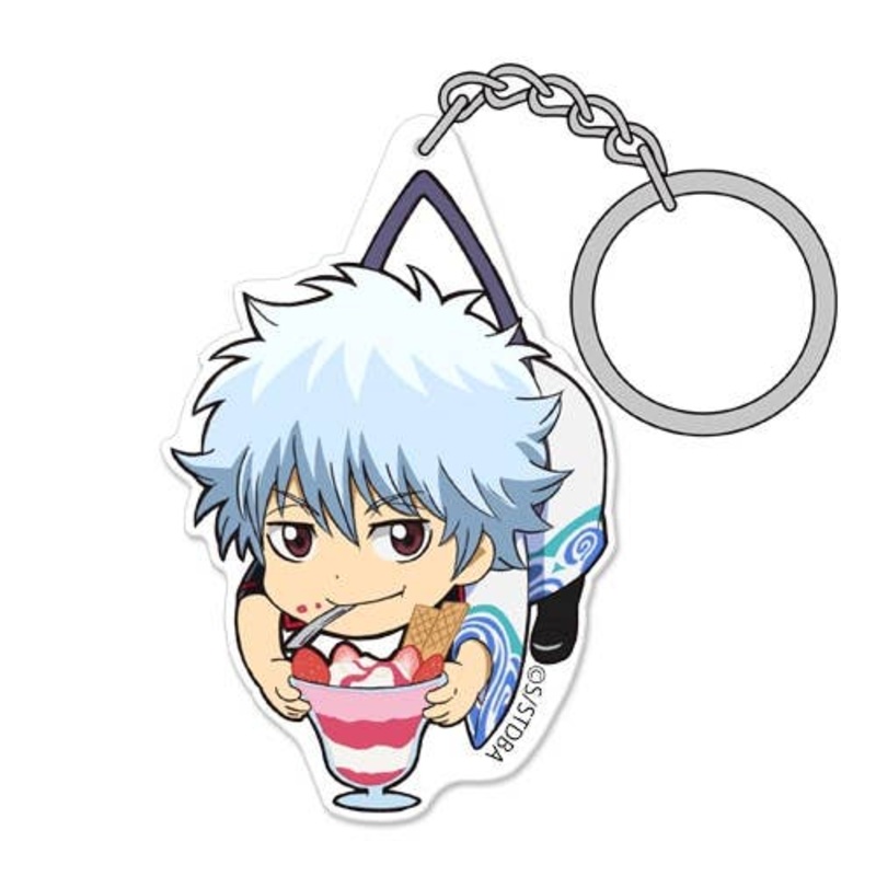 Gintama: Acrylic Pinched Keychain Gin-san Parfait de Gomanetsu Ver.