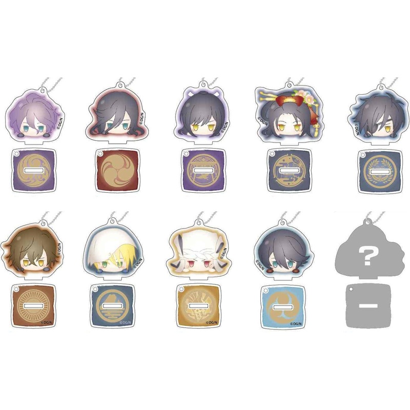 Touken Ranbu -Online- Odango Series Vol.2 Stand Mini Acrylic Keychain: 1Box (10pcs)