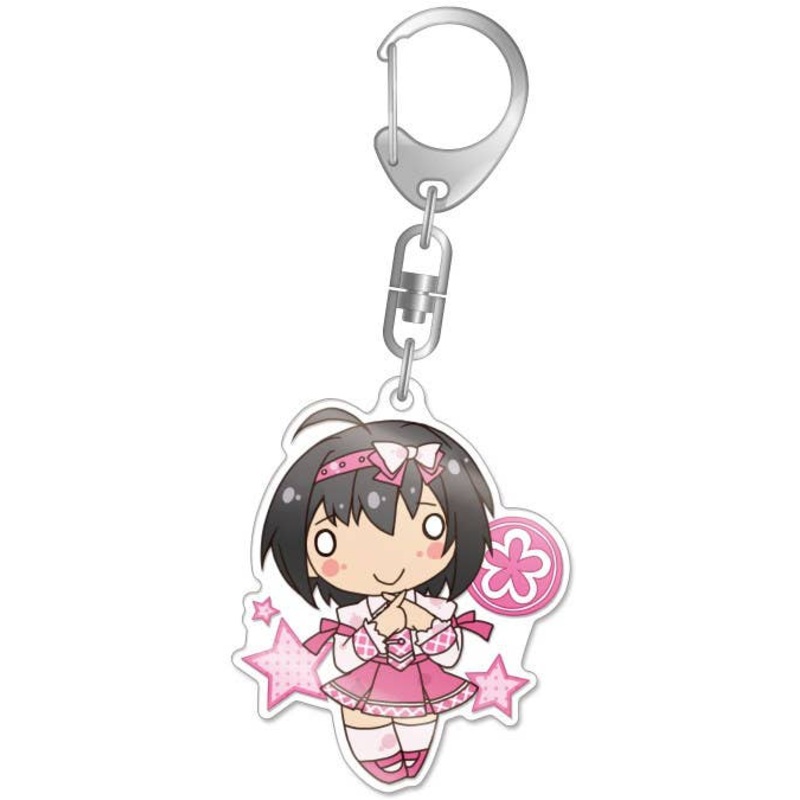 ChimaDol The Idolmaster Cinderella Girls Acrylic Keychain Miho Kohinata Pink Check School ver.2