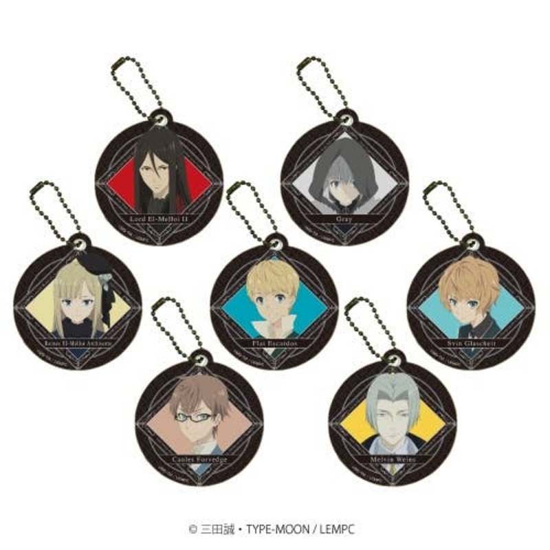 Lord El-Melloi II's Case Files: Rail Zeppelin Grace note: Chara Leather Charm Vol.01: 1Box 7pcs