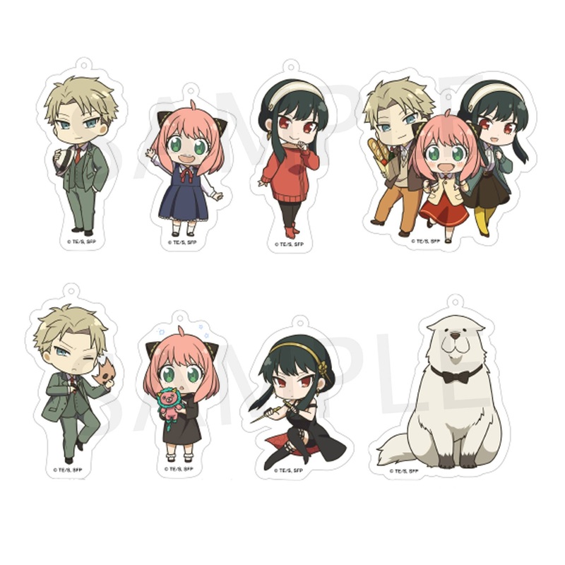 Spy x Family: 2.5 Acrylic Keychain: 1Box (8pcs)