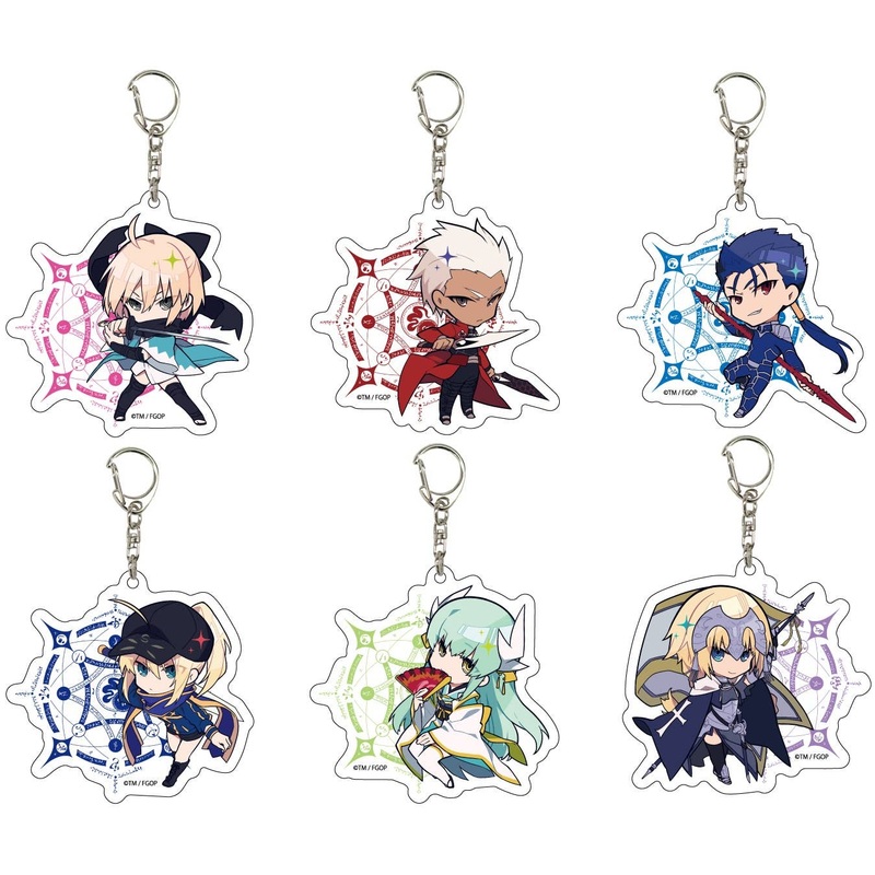 Fate/Grand Order: Acrylic Keychain 02: 1Box (6pcs)