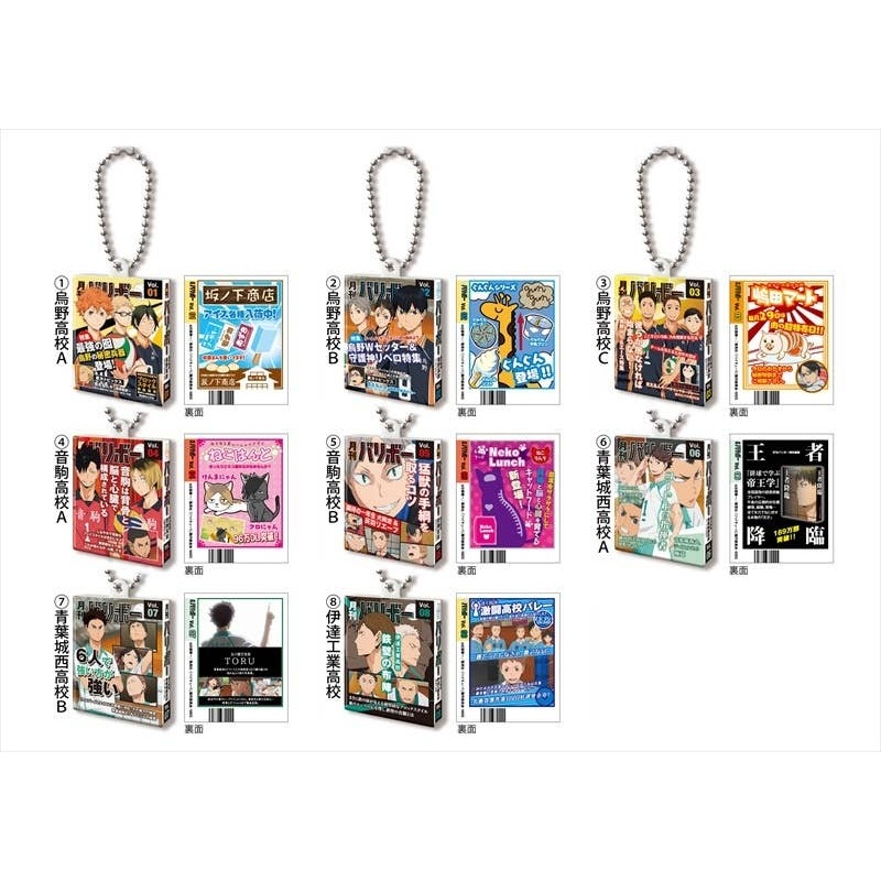 Haikyu!! Book Mascot: 1 Box (8pcs)