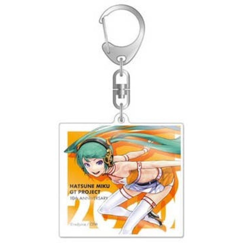 Hatsune Miku Racing Ver. 2010 Acrylic Keychain 10th Anniversary Design #2