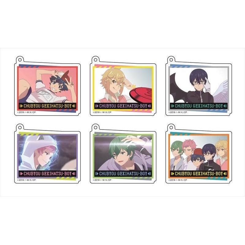 TV Anime Chuubyou Gekihatsu Boy: Still Photography Acrylic Keychain Collection 1Box 6pcs