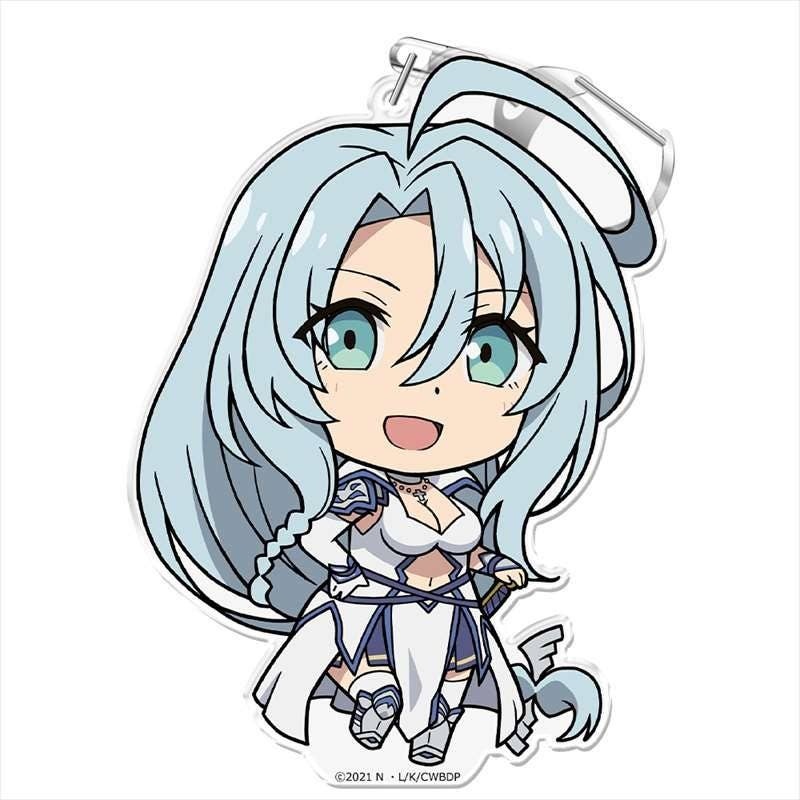 Combatants Will Be Dispatched !: Punikore! Keychain (With Stand) Snow