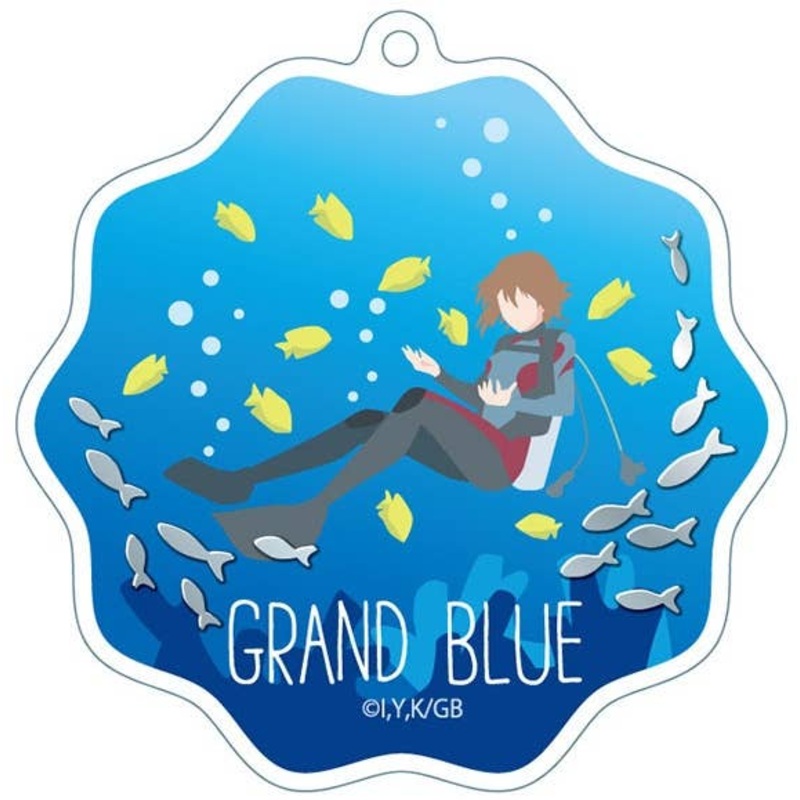 Grand Blue Glitter Acrylic Keychain Chisa Kotegawa