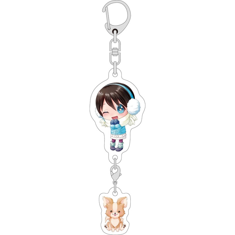 Metal Boy Goods Connecting Acrylic Keychain Laid-Back Camp: Ena Saitou