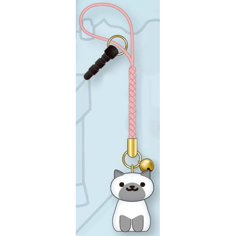 Neko Atsume Netsuke Strap Marshmallow (Point-san)