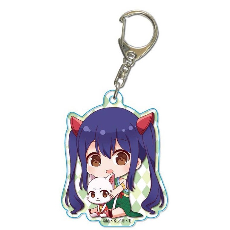 Fairy Tail GyuGyutto Acrylic Keychain / Wendy Marvell