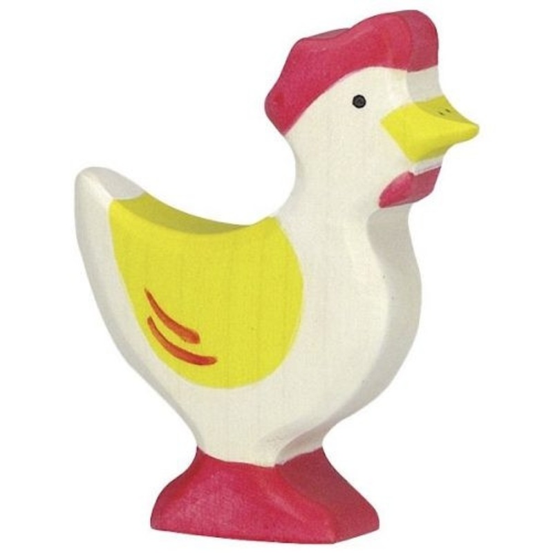 "Holztiger - Yellow Hen Standing"