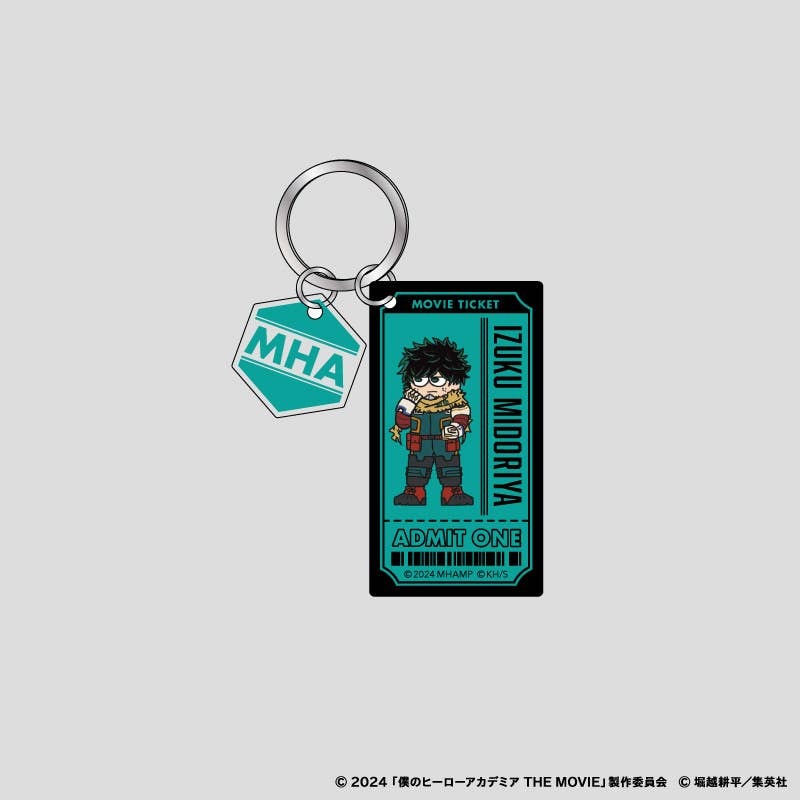 My Hero Academia: The Movie Jirori Rubber Painted Double Acrylic Keychain (Izuku Midoriya)