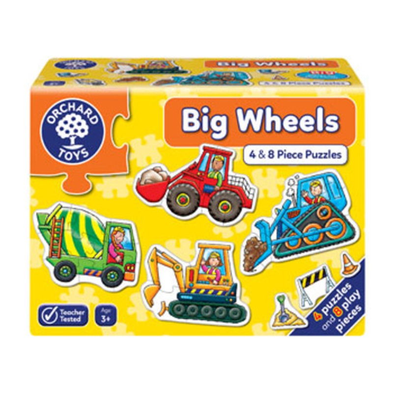 "Orchard Toys - Big Wheels 4 x 8pc Puzzles"