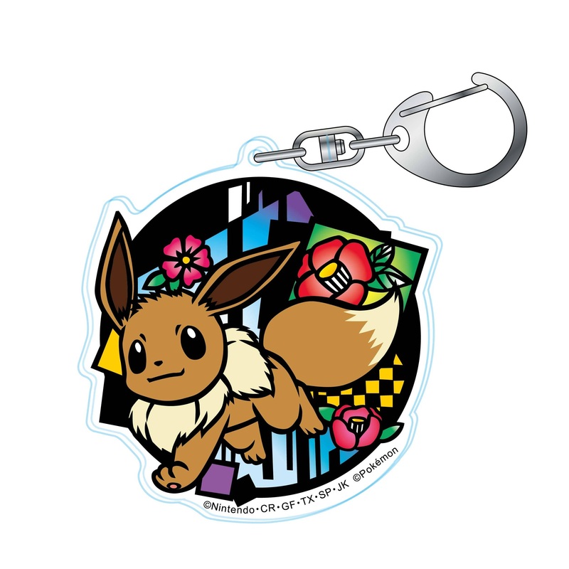 Pokemon: Kirie Series Acrylic Keychain Eevee (Reissue)