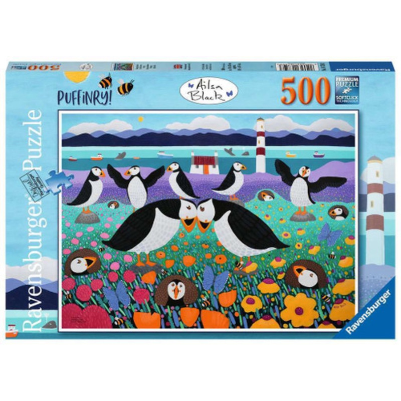"Ravensburger 500pc - Puffinry ! Puzzle"