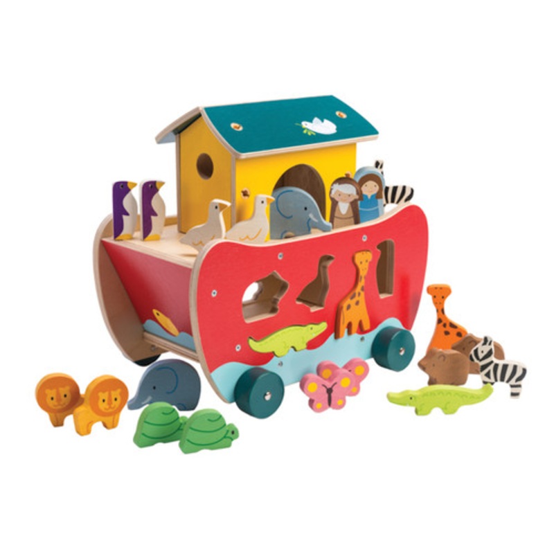 "Tender Leaf Toys - Noah's Ark Shape Sorter"