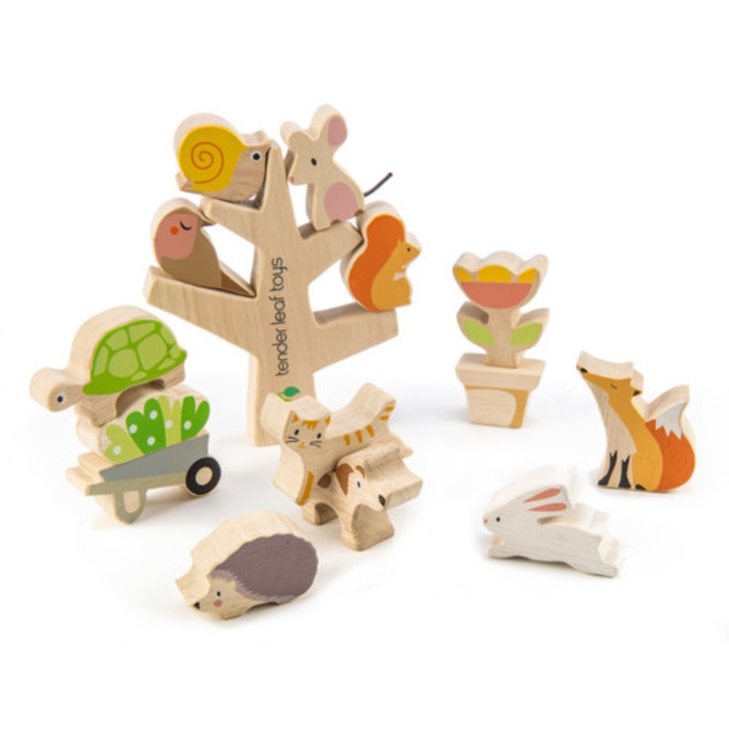 "Tender Leaf Toys - Stacking Garden Animal Friends"