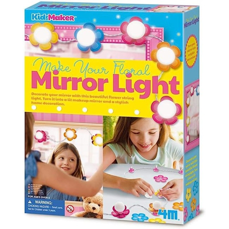 "4M - KidzMaker - Floral Mirror Light"