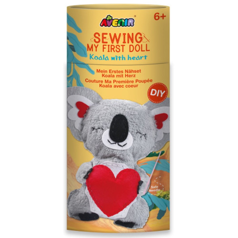 "Avenir - Sewing My First Doll - Koala with Heart"