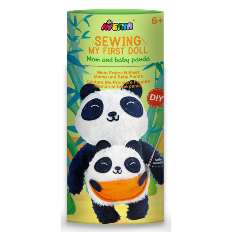 "Avenir - Sewing My First Doll - Mum & Baby Panda"