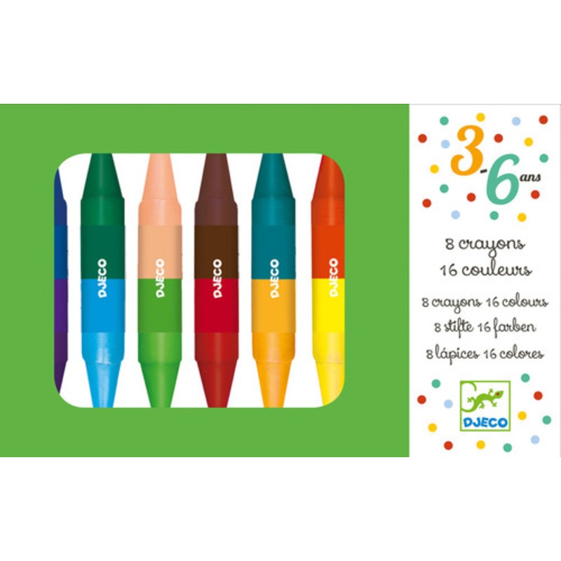 "Djeco - 8 Twins Crayons"