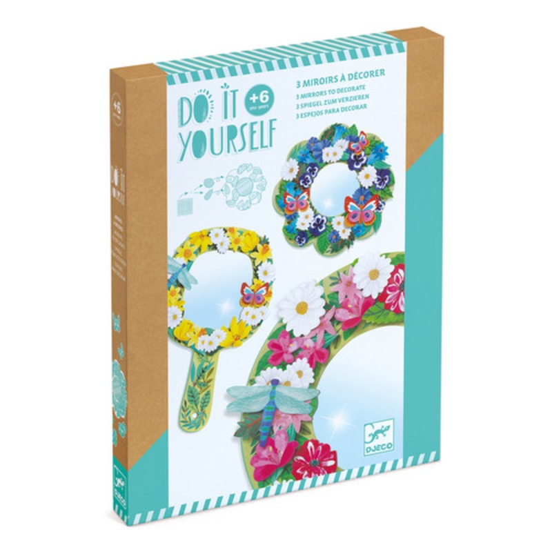 "Djeco Do It Yourself - Pretty Flowers Mirrors"