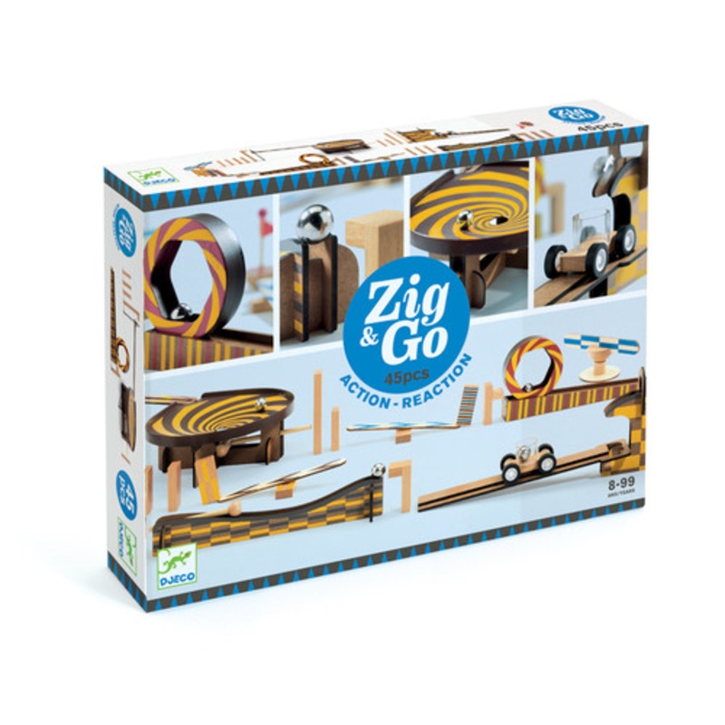 "Djeco - Zig & Go - Wroom - 45pc Set"