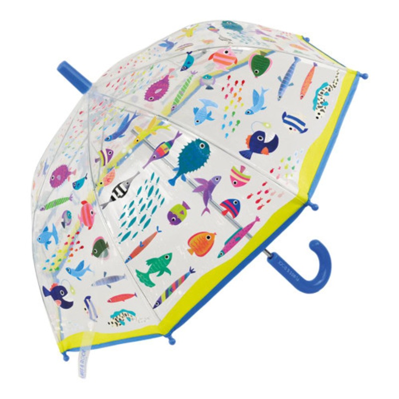 "Floss & Rock Colour Changing Umbrella - Transparent Ocean"