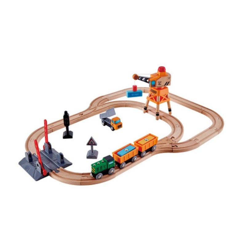 "Hape Rail - Crossing & Crane Set"
