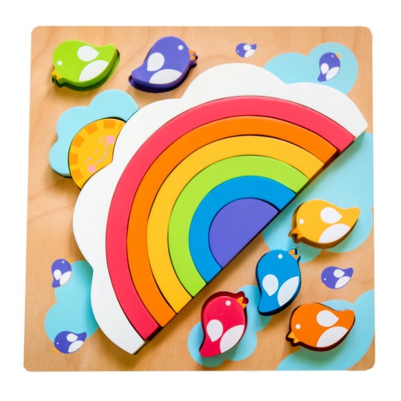 "Kiddie Connect - Large Sun and Rainbow Puzzle"