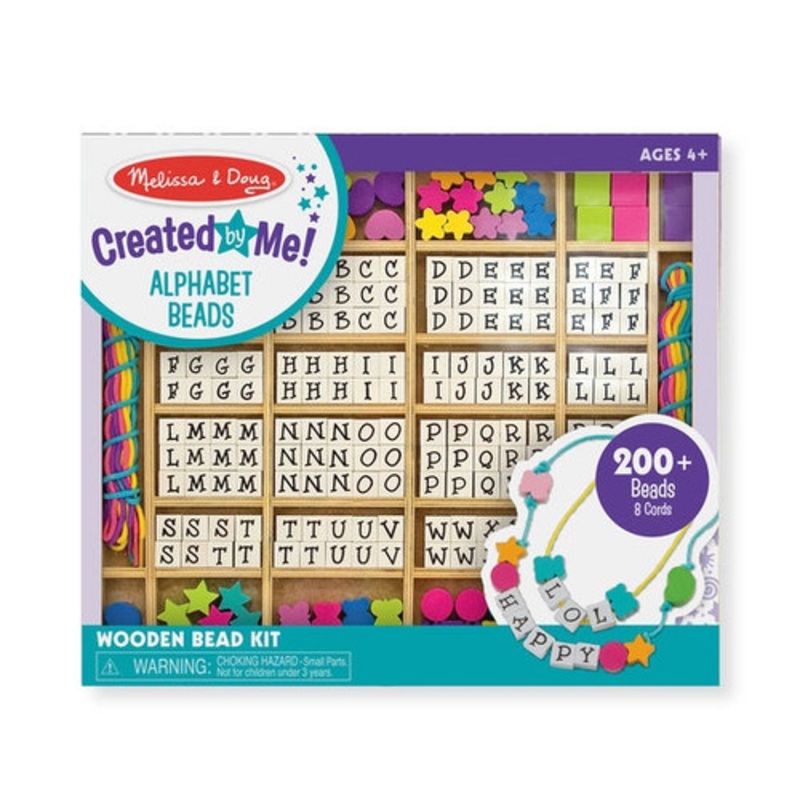 "Melissa & Doug - Created by Me! Alphabet Beads Wooden Bead Kit"