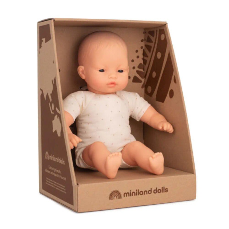 "Miniland Doll 32cm - Asian Soft Body Baby Doll (Boxed)"
