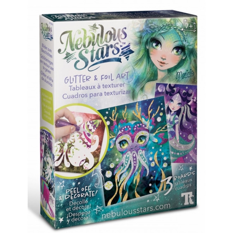 "Nebulous Stars - Glitter & Foil Art"