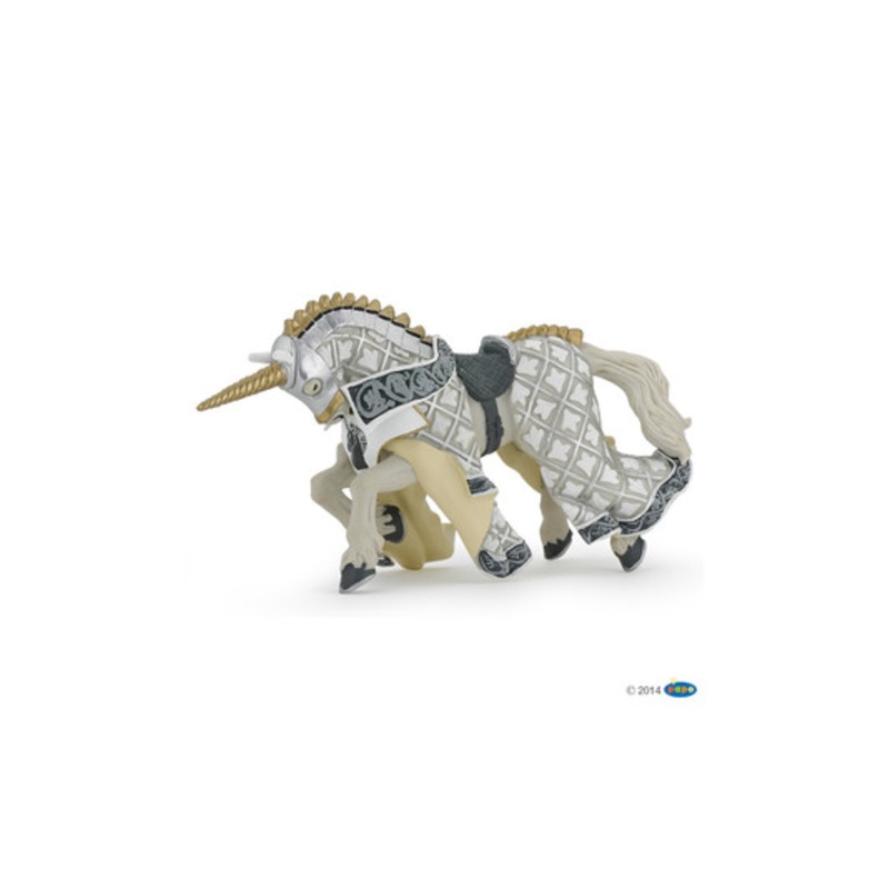 "Papo - Horse of weapon Master Unicorn Figurine"