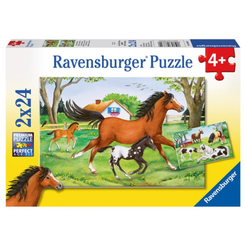 "Ravensburger 2x24pc - World of Horses Puzzle"