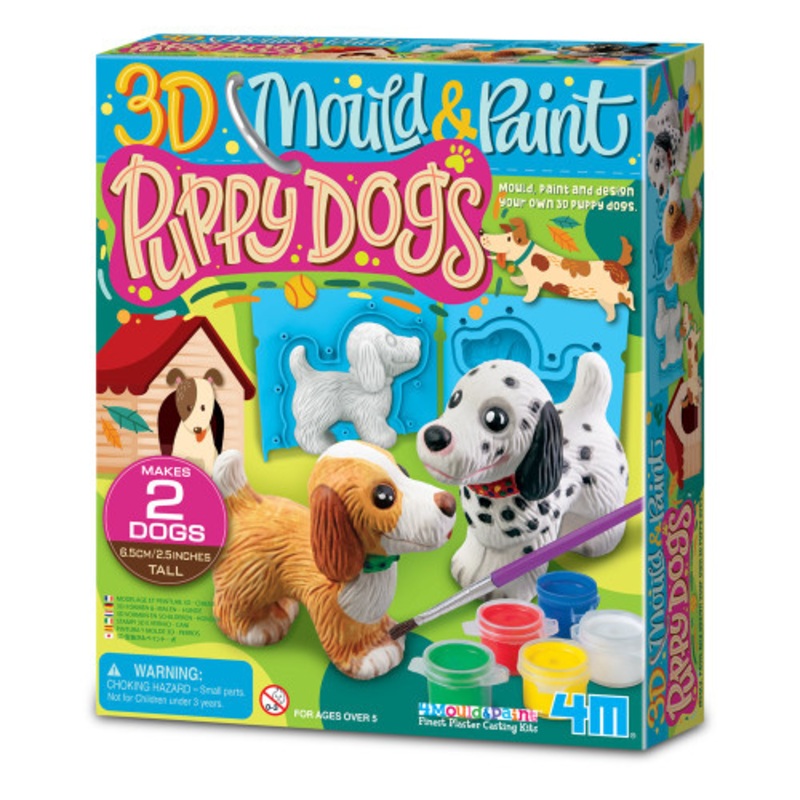 "4M - 3D Mould & Paint - Puppy Dogs"