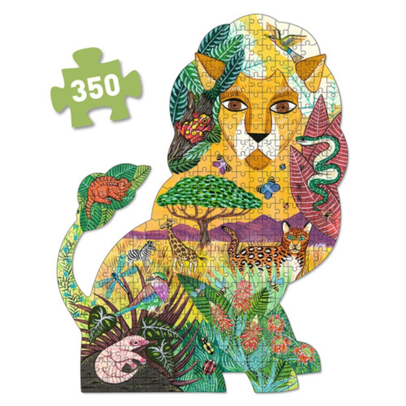 "Djeco - Lion Shaped Art Puzzle 500pc"