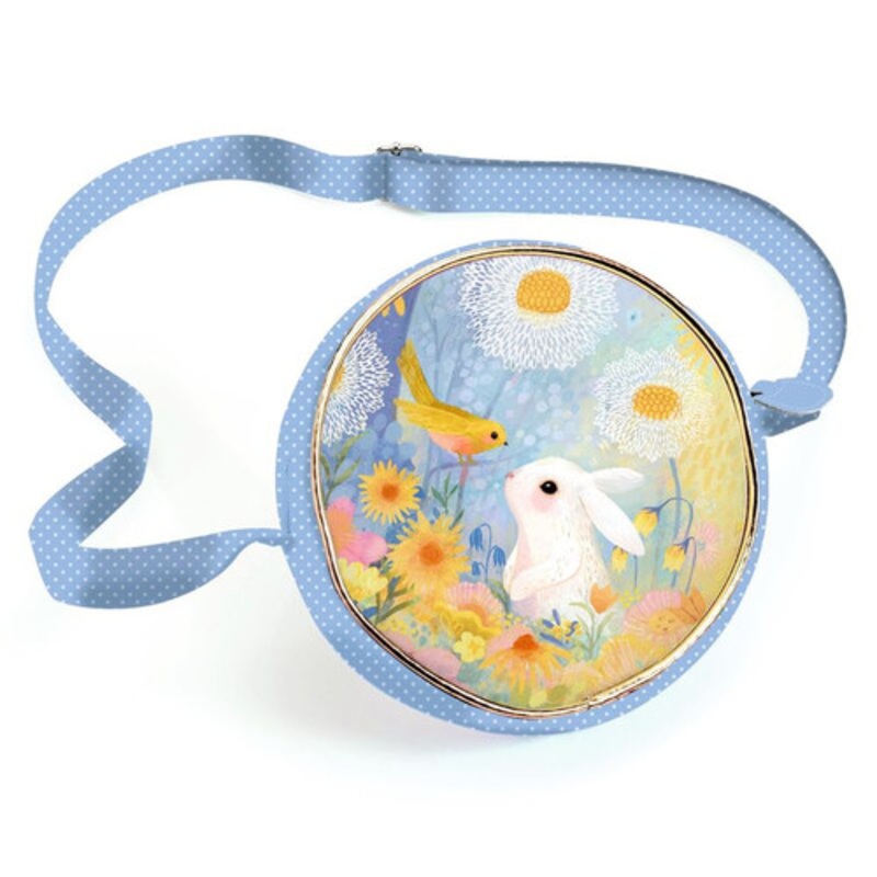 "Djeco - White Rabbit Round Handbag"