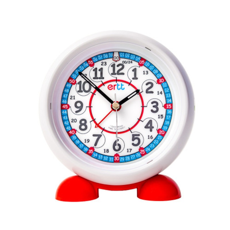 "EasyRead Alarm Clock: 12/24 Hour Time - Red/Blue Face"