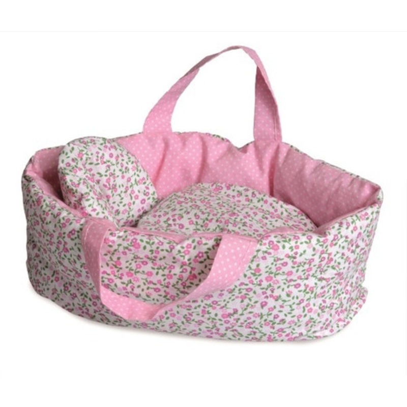 "Egmont - Baby Carry Cot - Soft Flower Small"
