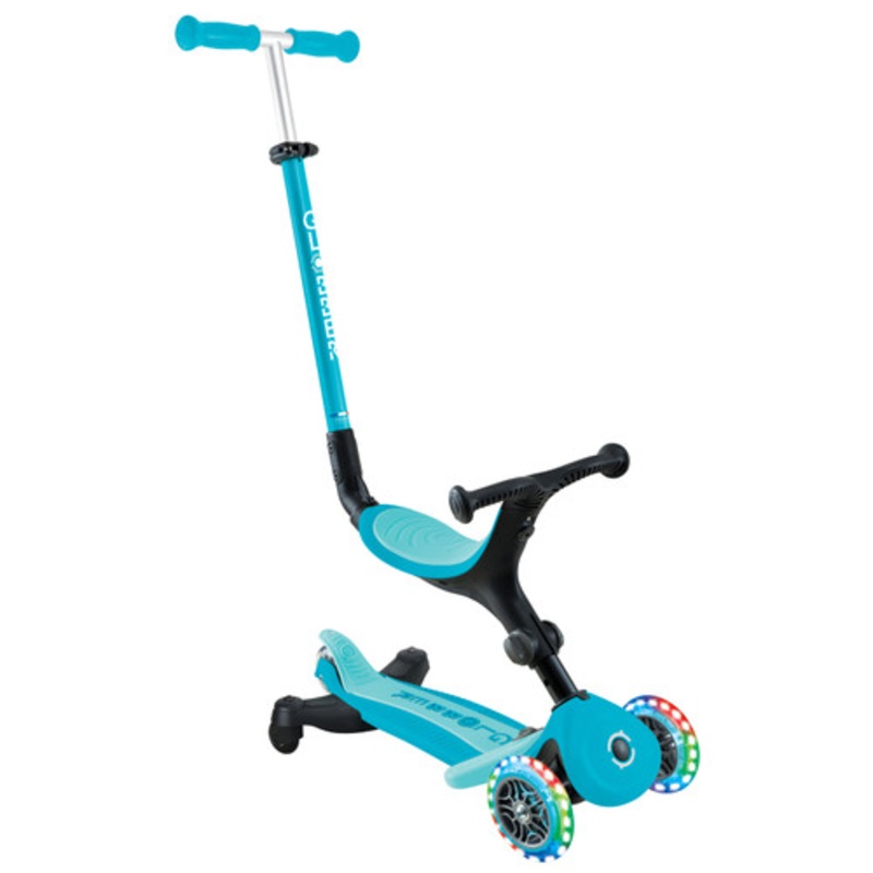 "Globber - Go Up Active Lights 360 Ride-On Scooter - Aqua"