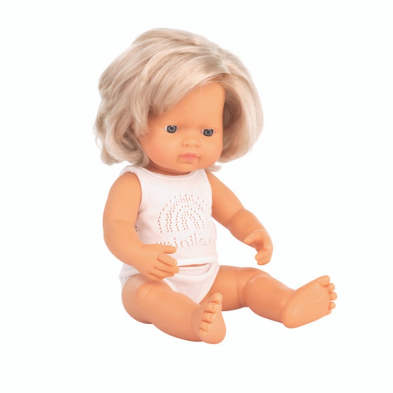 "Miniland Doll 38cm - Caucasian Girl