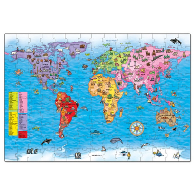 "Orchard Toys - World Map Puzzle & Poster - 150 pieces"
