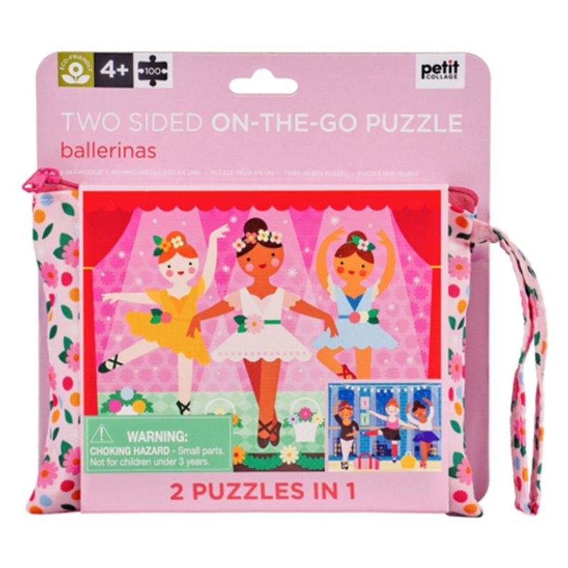 "Petit Collage - Ballerina 2-sided Puzzle 49pc"