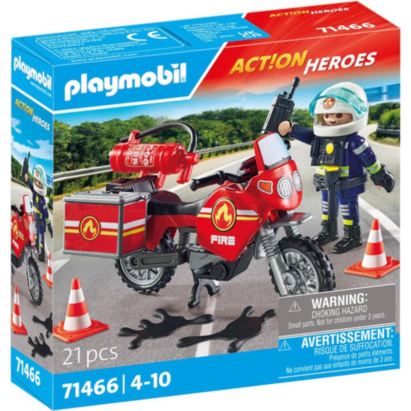 "Playmobil - Action Heroes - Fire Engine at the Scene of Accident 71466"