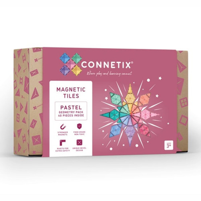 "Connetix - Pastel Geometry Pack 40 pc"