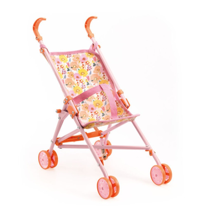 "Djeco - Pomea Collection - Flower Doll Umbrella Stroller"