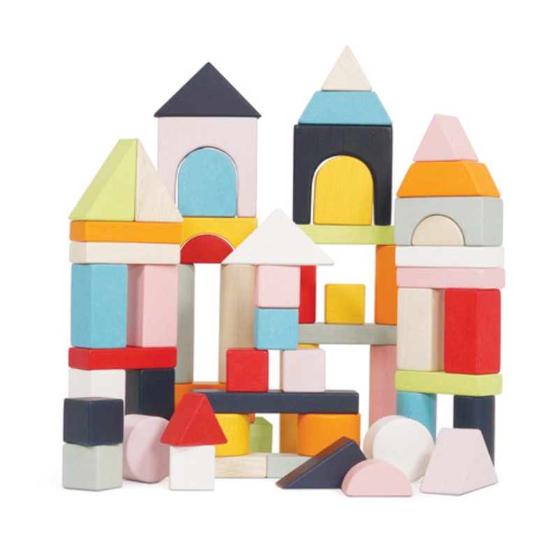"Le Toy Van - Petilou 60 piece Building Blocks Set & Bag"
